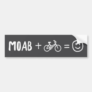 Adesivo Para Carro Moab Utah Mais Bicicletas Te Fazem Feliz