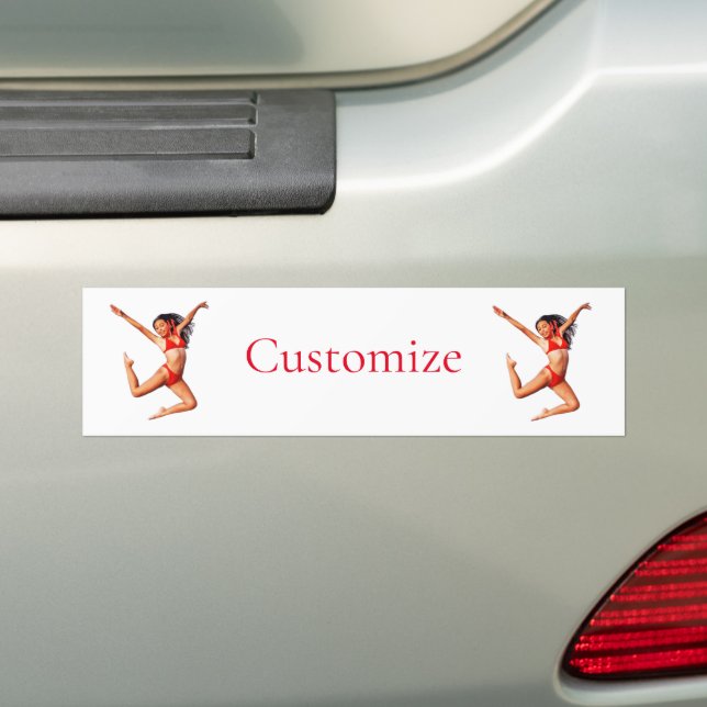 Adesivo Para Carro Modelo Bikini Dançando Thunder_Cove (No carro)