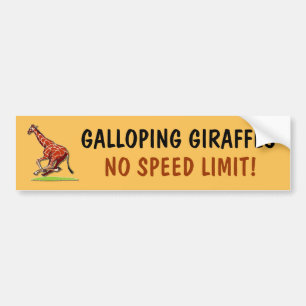 Adesivo Para Carro Modelo de galope dos girafas