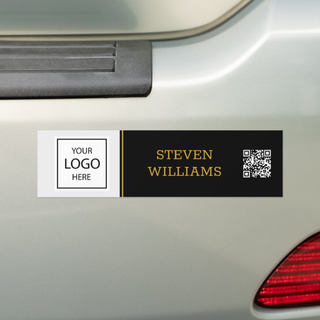 Adesivo Para Carro Modern Name & Logo promotion / QR Code (No carro)