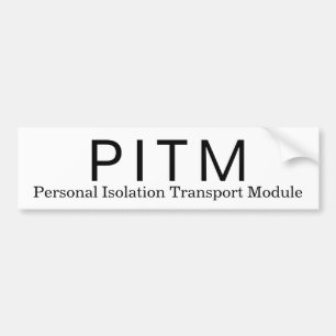 Adesivo Para Carro Módulo de Transporte de Isolamento Pessoal