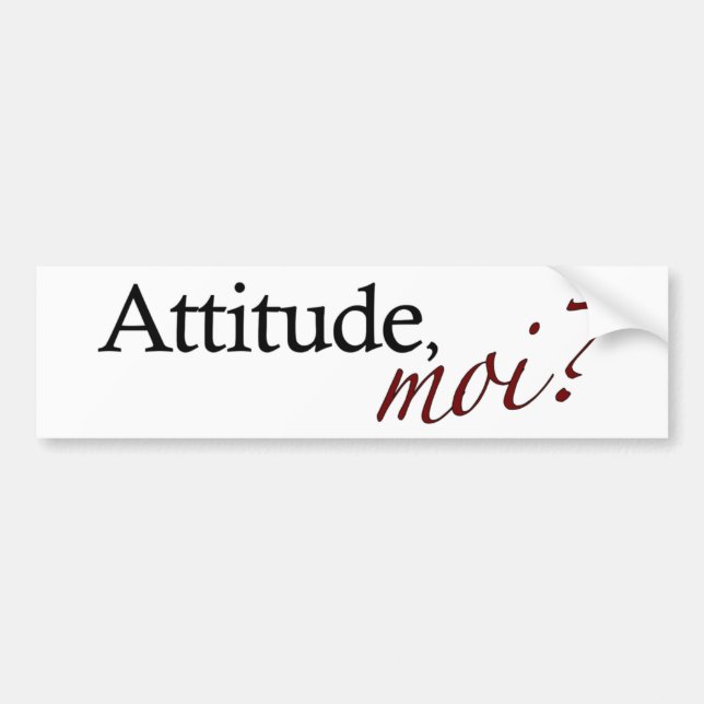 Adesivo Para Carro Moi da atitude (Frente)