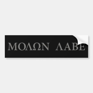 Adesivo Para Carro Molon Labe (vindo e o obtenha)