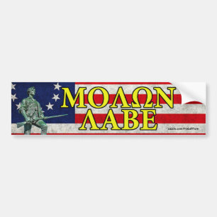 Adesivo Para Carro Molon Laber Bumper Sticker