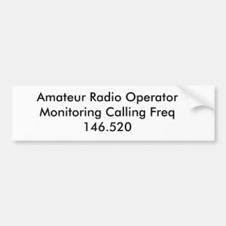 Adesivo Para Carro Monitoração amadora do operador de rádio que chama