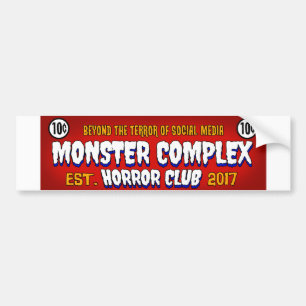 ADESIVO PARA CARRO MONSTER COMPLEX BANNER BUMPER STICKER