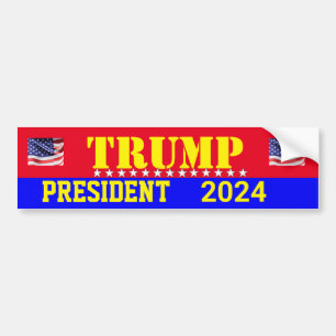 ADESIVO PARA CARRO MONTADOR DE BUMPER TRUMP 2024