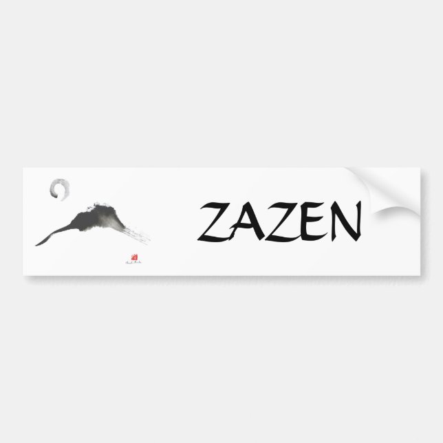 Adesivo Para Carro Montanha, um Sumi-e (Frente)