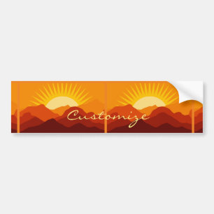 Adesivo Para Carro Montanhas do Deserto Thunder_Cove