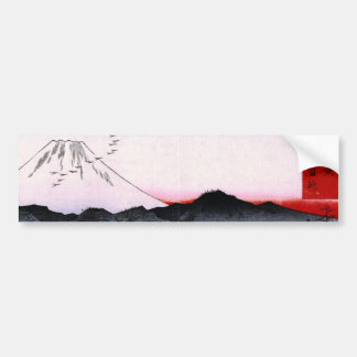 Adesivo Para Carro Monte Fuji e pássaros em Japão cerca dos 1800s