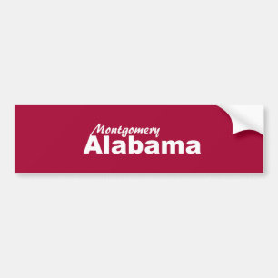 Adesivo Para Carro Montgomery, Alabama Bumper Sticker