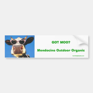 Adesivo Para Carro MOO OBTIDO? Orgânico exterior de Mendocino