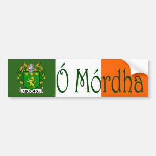 Adesivo Para Carro Moore Clan Irish/English Flag Bumper Sticker