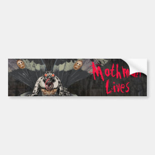 Adesivo Para Carro Mothman vive autocolante no vidro traseiro