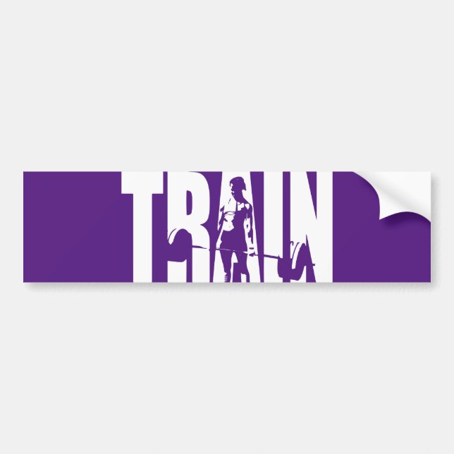 Adesivo Para Carro Motivação de Levantamento de Peso das Mulheres - C (Frente)