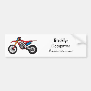 Adesivo Para Carro Moto de terra vermelha