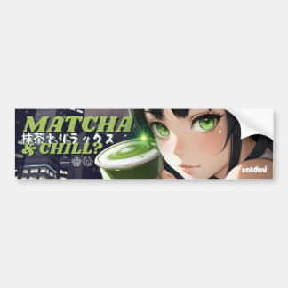 Adesivo Para Carro moto satomi Matcha & Chill