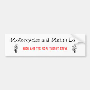 Adesivo Para Carro Motocicletas e amor de Makin