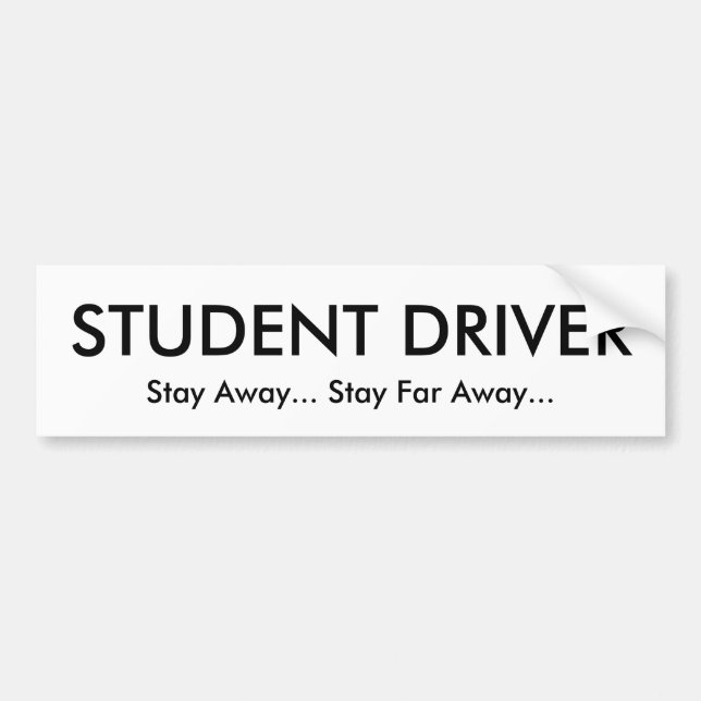 Adesivo Para Carro Motorista do estudante (Frente)