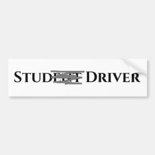 Adesivo Para Carro Motorista Estudante Engraçado