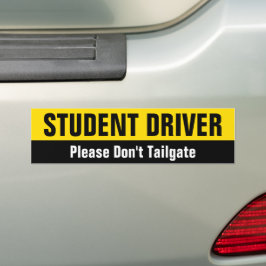Adesivo Para Carro Motorista Estudante - Por Favor Não Cole