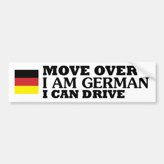 Adesivo Para Carro Move over I am German I can drive