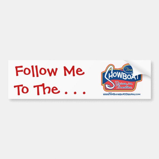 Adesivo Para Carro Movimentação do Showboat no autocolante no vidro (Frente)