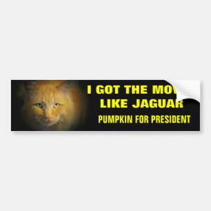 Adesivo Para Carro Movimentos como Jaguar Pumpkin para Presidente