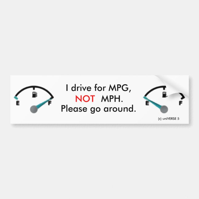Adesivo Para Carro MPH de MPG não (Frente)