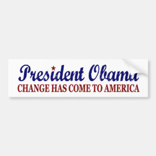 Adesivo Para Carro Mude veio a América (Obama)