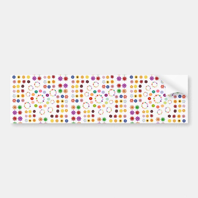 Adesivo Para Carro Muitas Flores (Frente)