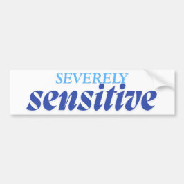 Adesivo Para Carro Muito Sensível | Ansiedade Engraçada Antissocial A
