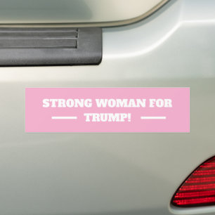Adesivo Para Carro Mulher forte para Trump!