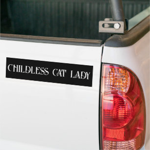 Adesivo Para Carro Mulher-gato sem filhos
