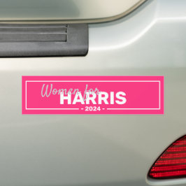Adesivo Para Carro Mulheres Para Kamala Harris 2024