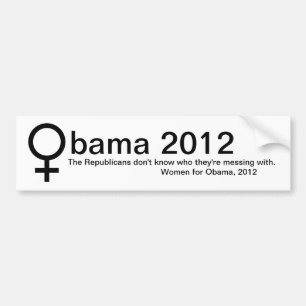 Adesivo Para Carro Mulheres para Obama