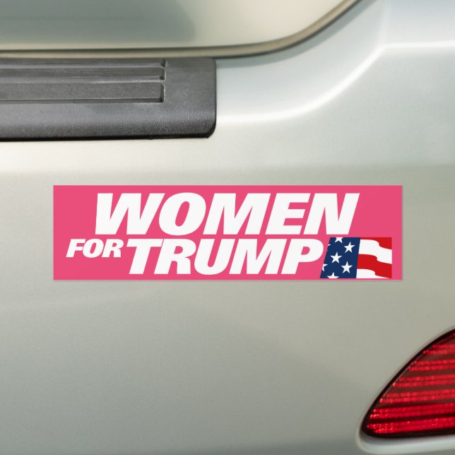 Adesivo Para Carro Mulheres Para Trump 2024 (No carro)