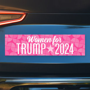 Adesivo Para Carro Mulheres pelo Trump 2024 Mantenham o Excelente da 