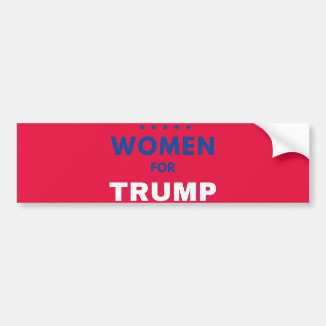 Adesivo Para Carro Mulheres Por Trump (Frente)