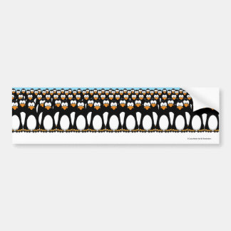 Adesivo Para Carro Multidão de pinguins engraçados dos desenhos