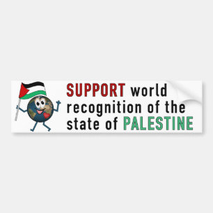 Adesivo Para Carro Mundo Recoqnition do Statehood palestino