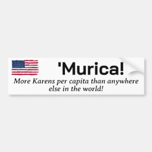 Adesivo Para Carro Murica... Mais Karens por Capita.