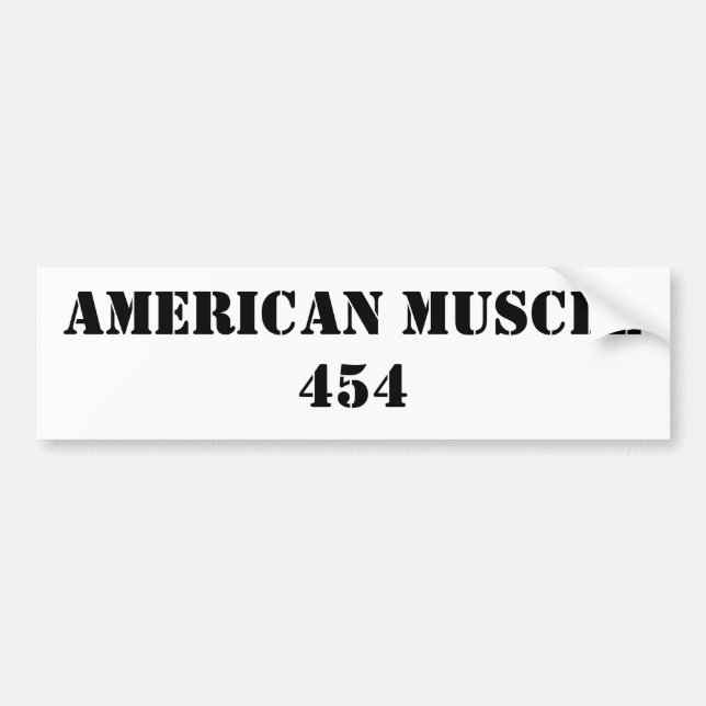 ADESIVO PARA CARRO MÚSCULO AMERICANO 454 (Frente)