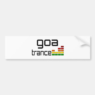 Adesivo Para Carro Música do Trance de Goa com equalizador