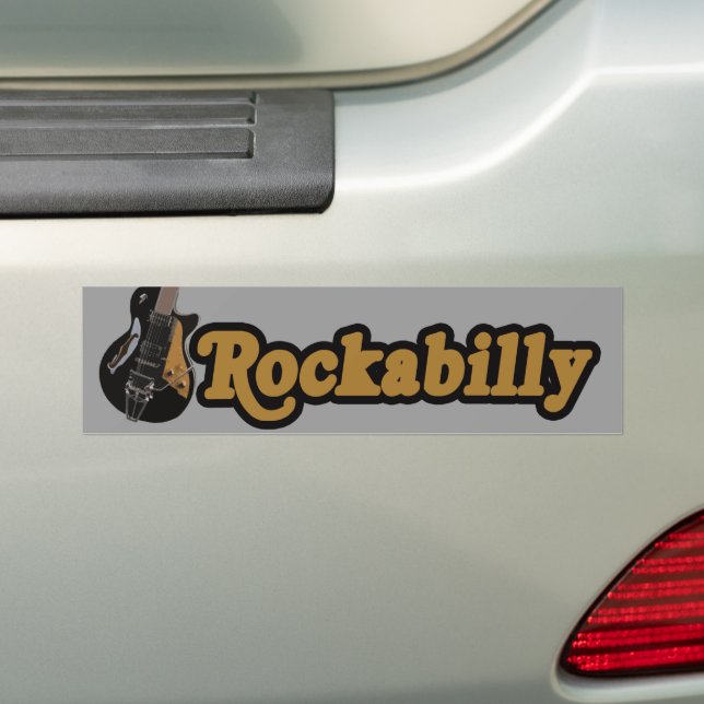 Adesivo Para Carro Música Rockabilly (No carro)