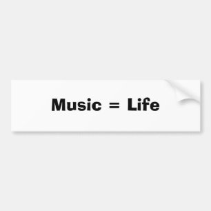 Adesivo Para Carro Música = vida
