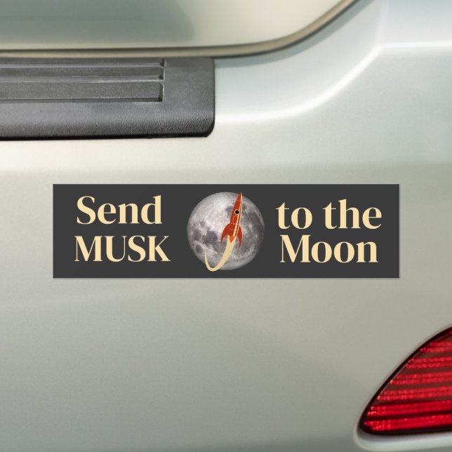 Adesivo Para Carro Musk Bumpersticker (No carro)