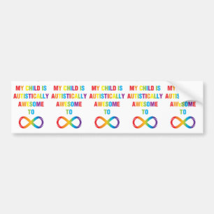 Adesivo Para Carro My Child Autistically Awesome Infinity