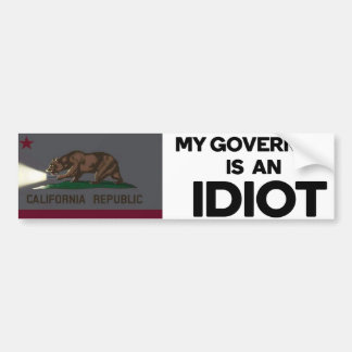Adesivo Para Carro My Governor is an Idiot