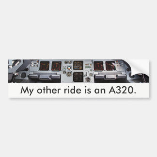 Adesivo Para Carro “My other ride a A320 is.” Autocolante de